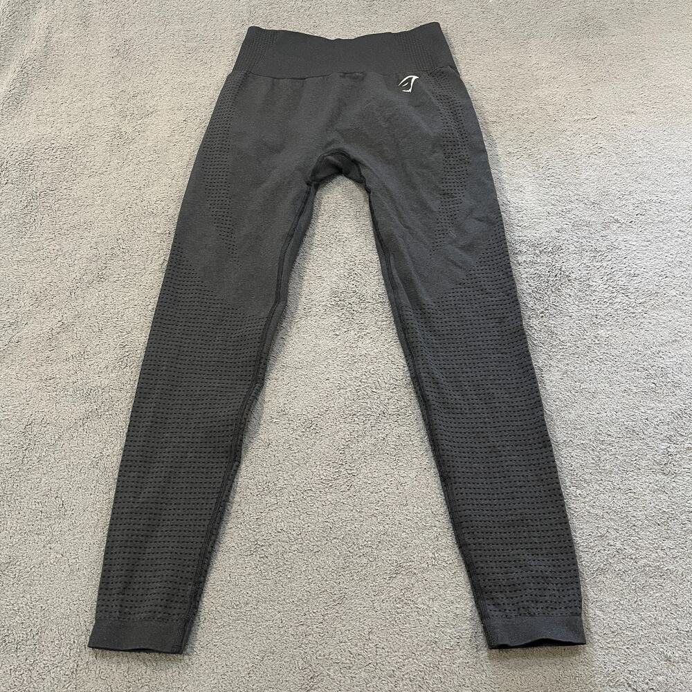 Gymshark Dark Gray High Rise Workout Seamless Gym Leggings Women’s Size XS
